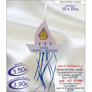 ΚΑΡΑΒΑΚΙ ΚΕΡΑΜΕΙΚΟ ΜΕ ΖΩΓΡΑΦΙΣΜΕΝΟ ΚΑΡΑΒΙ ΓΟΥΡΙ 2015